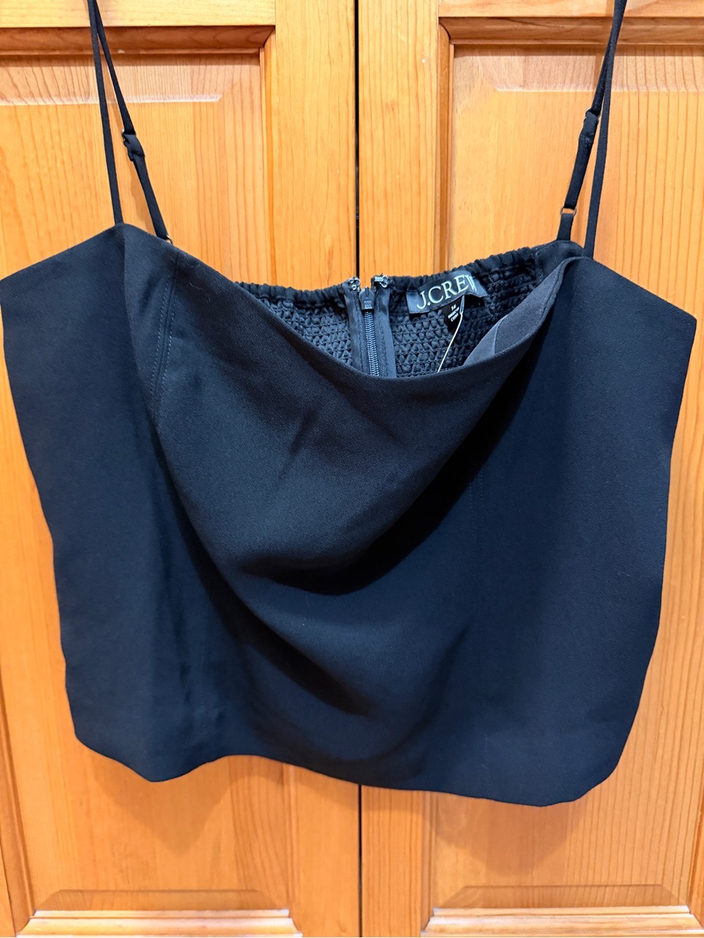 J. Crew Black Cowl Neck Spaghetti Strap Tank